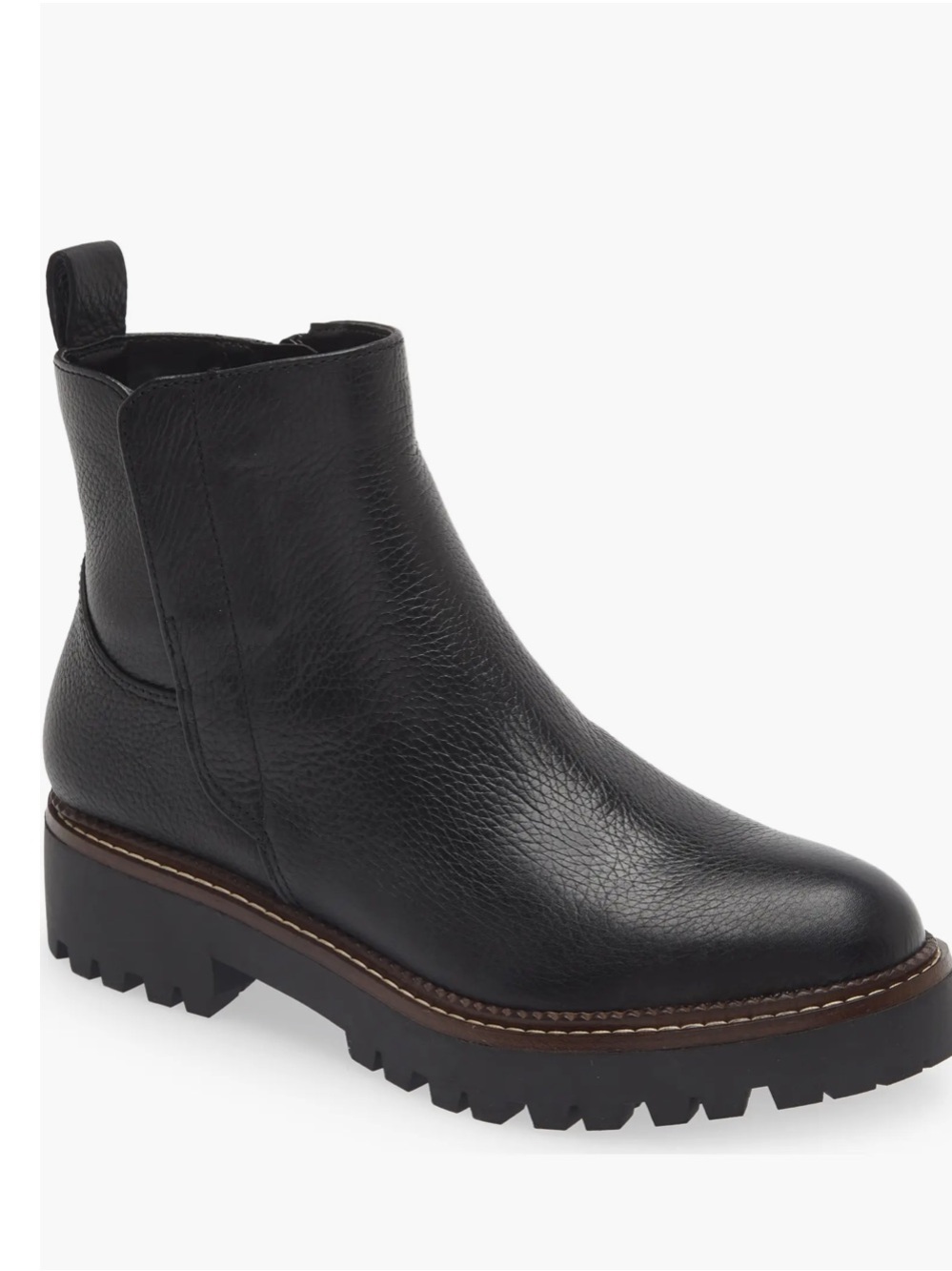 Nordstrom Chelsea pebbled leather water resistant boots size 8